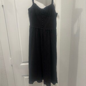 Black Cotton Sundress